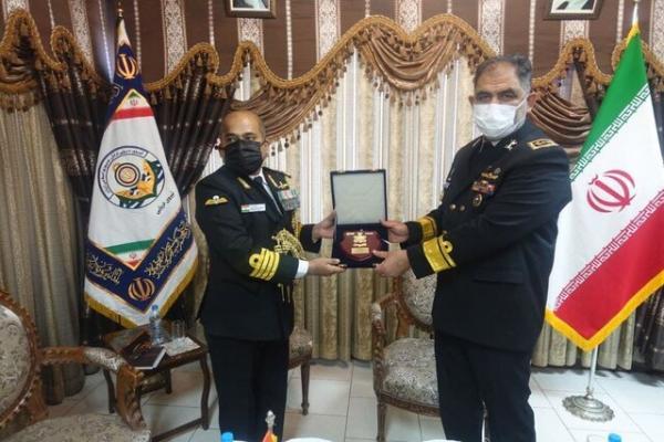 فرمانده نیروی دریایی ارتش با وابسته نظامی هند ملاقات کرد